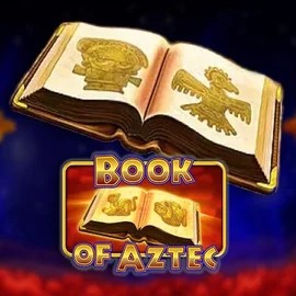 Book of Aztec slot logo by Amatic Industries at Casiku Casino