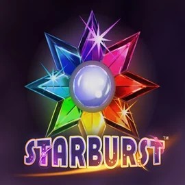 Starburst slot icon by NetEnt, available at Casiku Casino